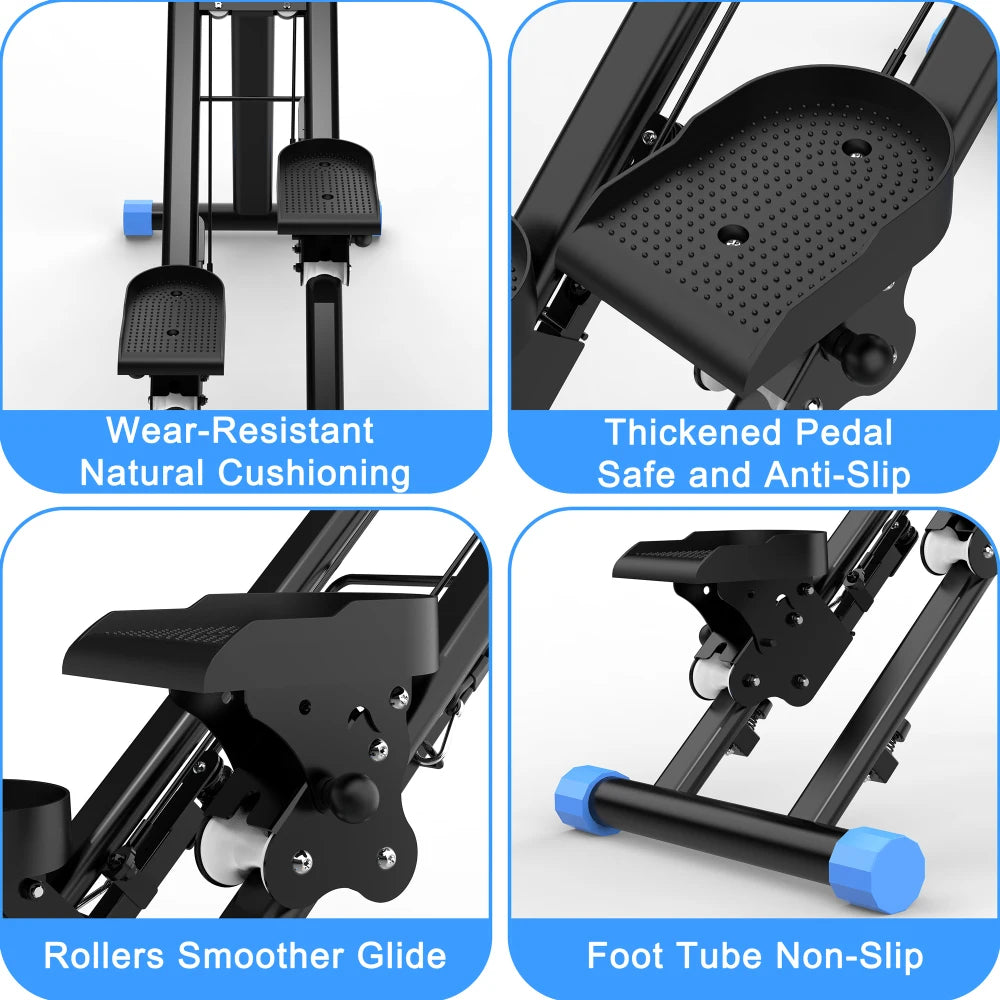 Ye Home Stair Stepper Upgrade Vertical Climber Workout Machine/for Full-Body Exercise, Fitness Equipment with Stable Frame