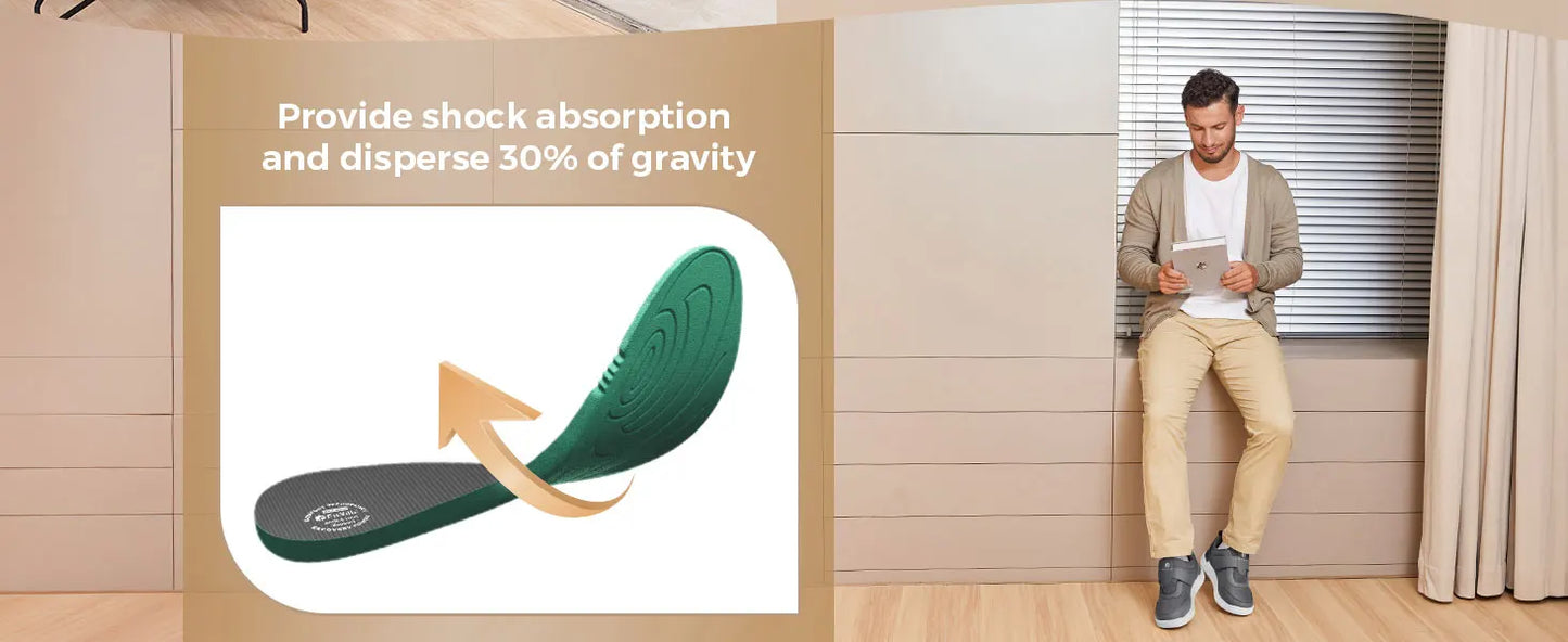 Fittington Diabetic Shoes For Man Extra Wide Width Swollen Feet/Shoes For Diabetics Pain Relief Non-slip Man Shoes