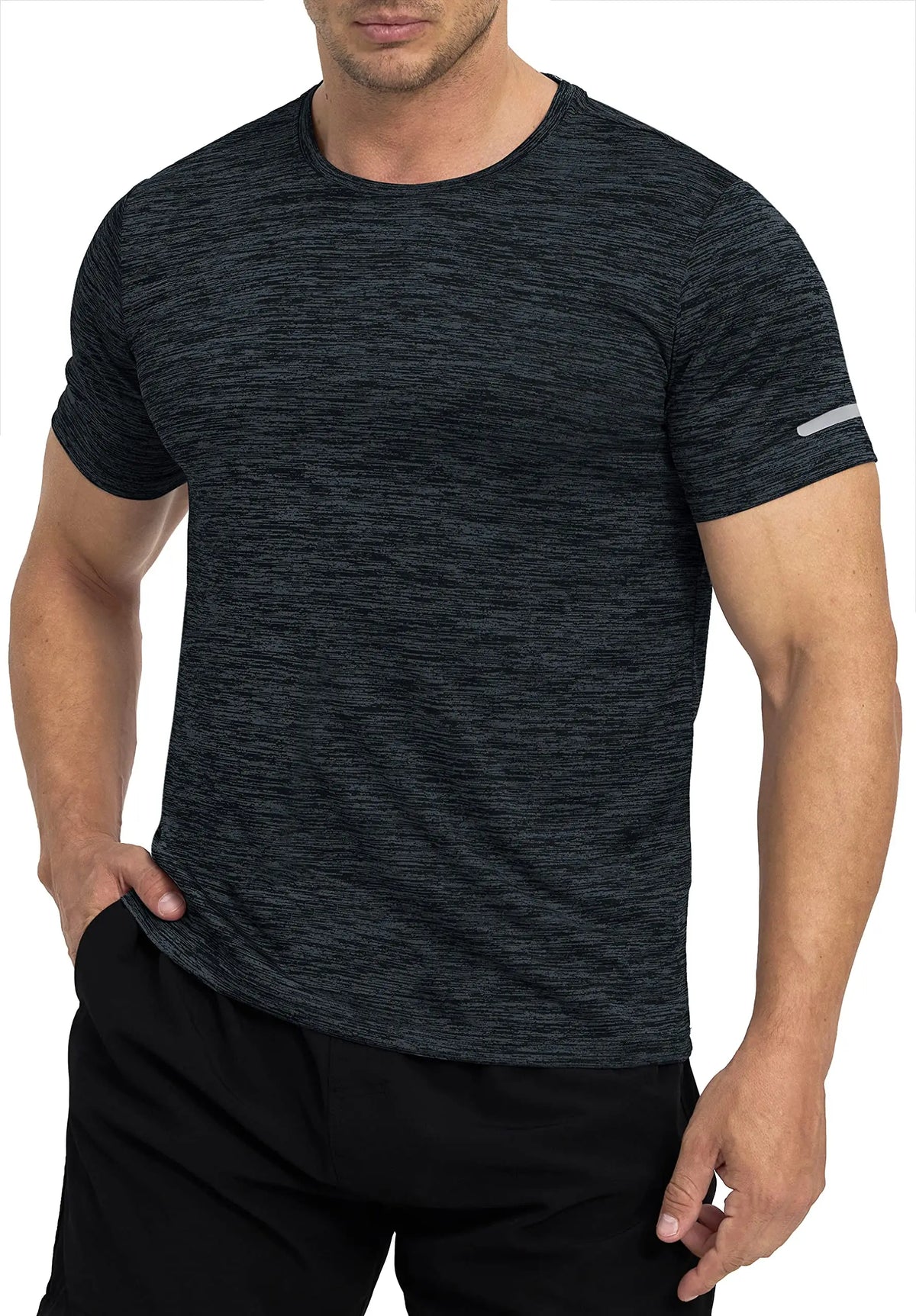 Men's Sports T-Shirts Short Sleeve Quick Dry Athletic/Workout Shirts Breathable Lightweight Running Gym Tees