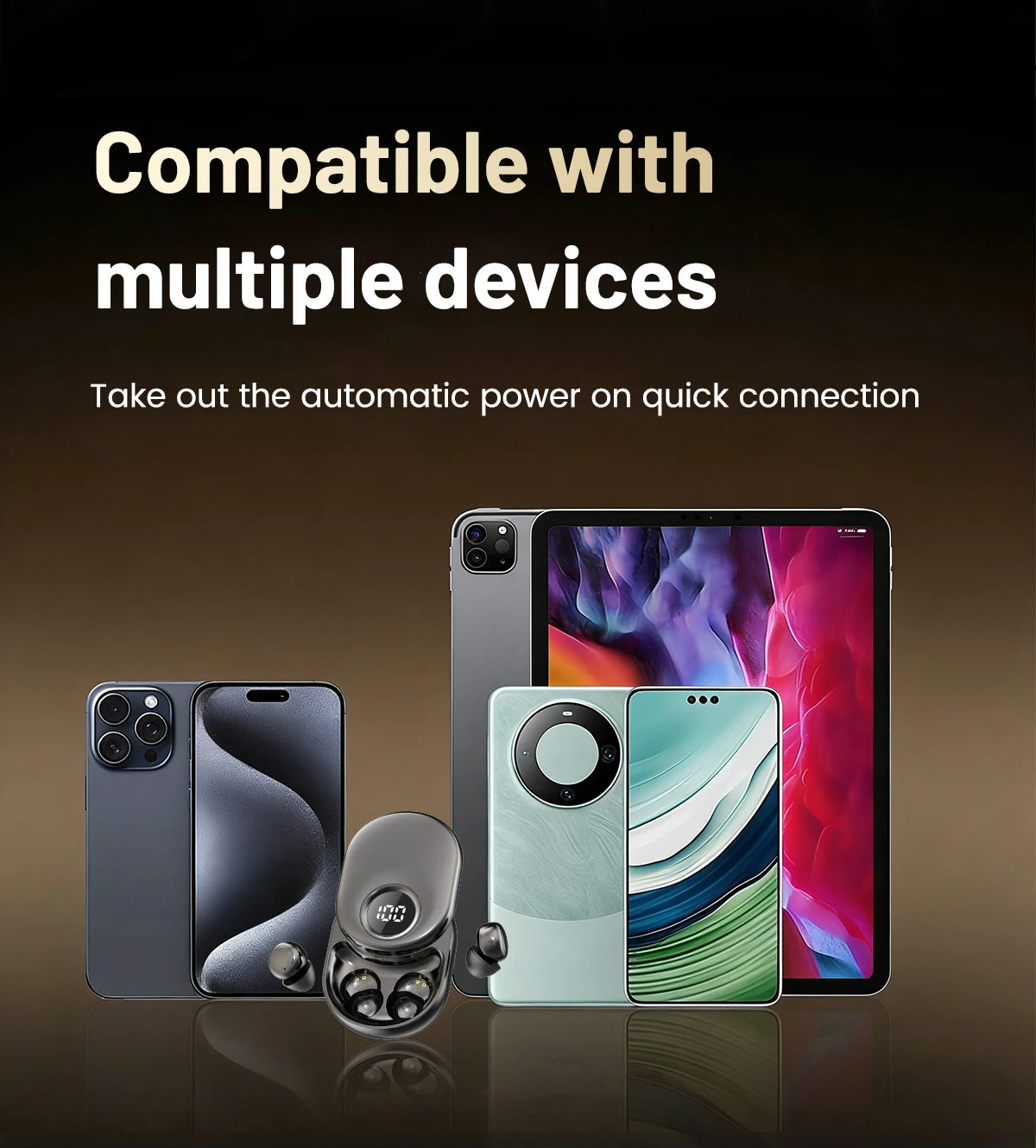 SK55 Bluetooth Wireless Earbuds Sleep Earphones/Bluetooth 6.0, Noise-Canceling Earphones Improves Sleep Quality