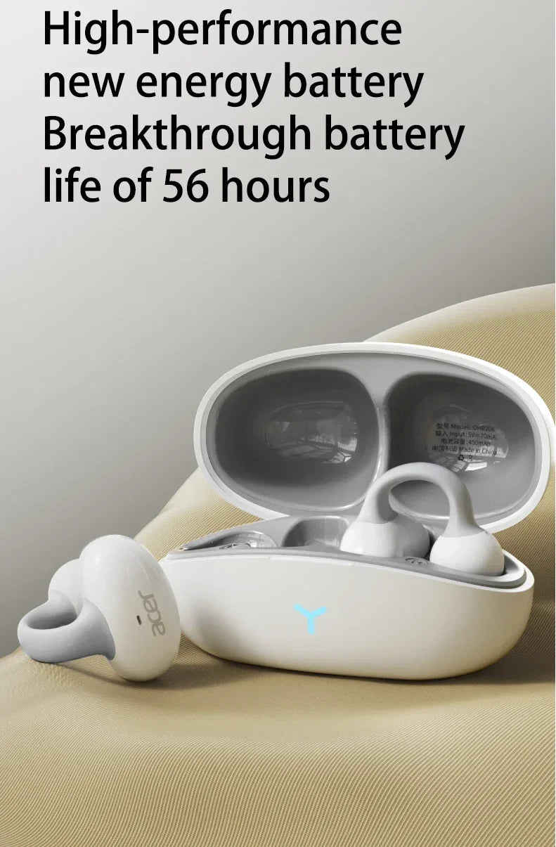 Acer OHR206 Clip-on OWS Bluetooth Ear phones IP5 Waterproof/Dolby Sound Quality AAC/SBC Wireless Sports Bluetooth 5.4 Headphones