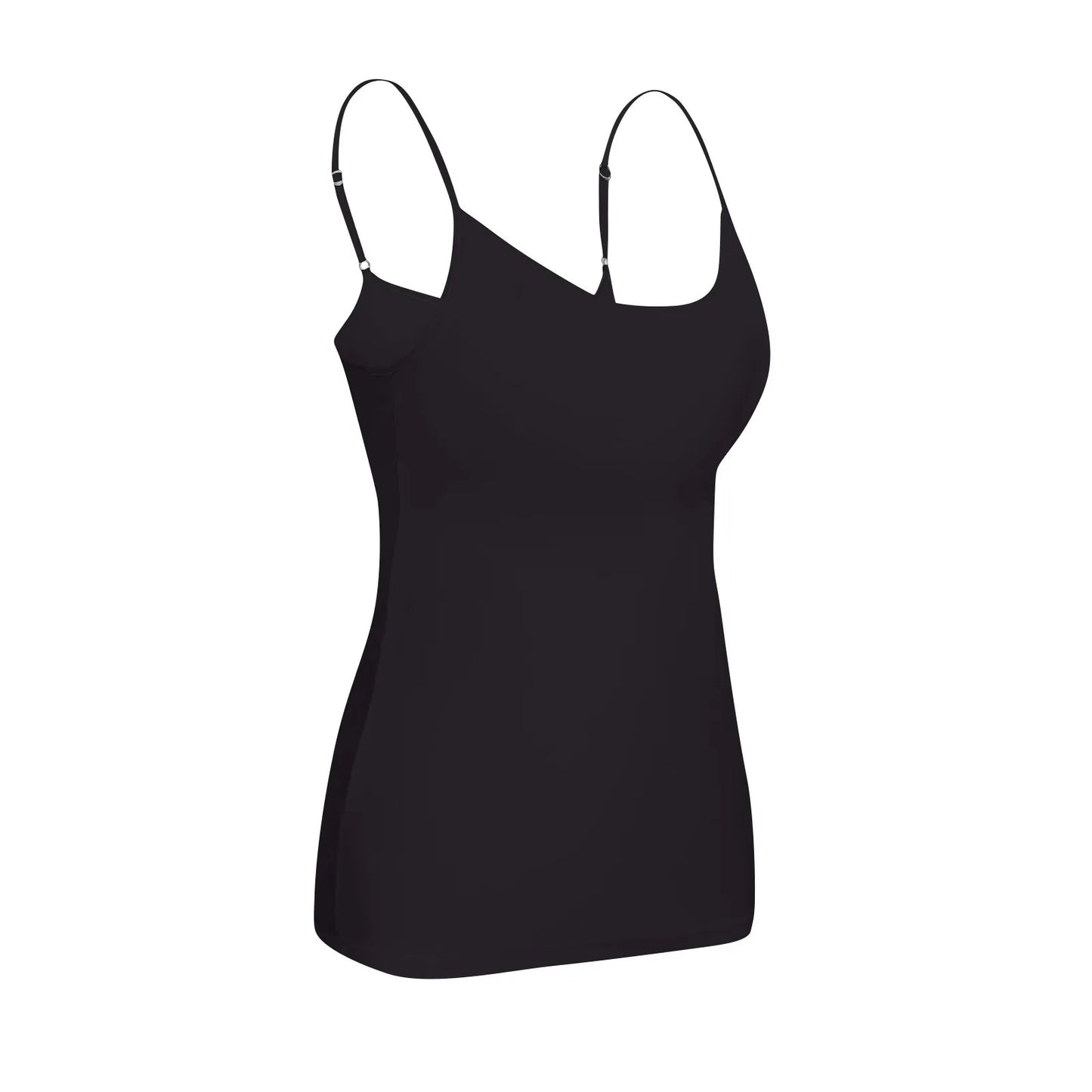 New Padded Bra Tank Top Women Modal Spaghetti Solid Cami Top Vest/Female Adjustable Camisole With Built In Bra Fitness Clothing