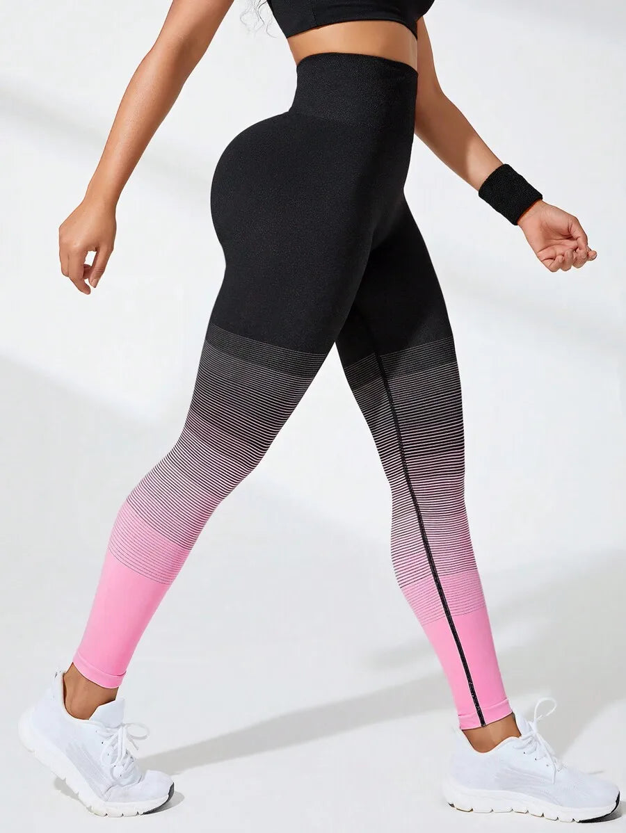 Slayform Ombre Tummy Control/Sports Leggings Yoga Women Pants