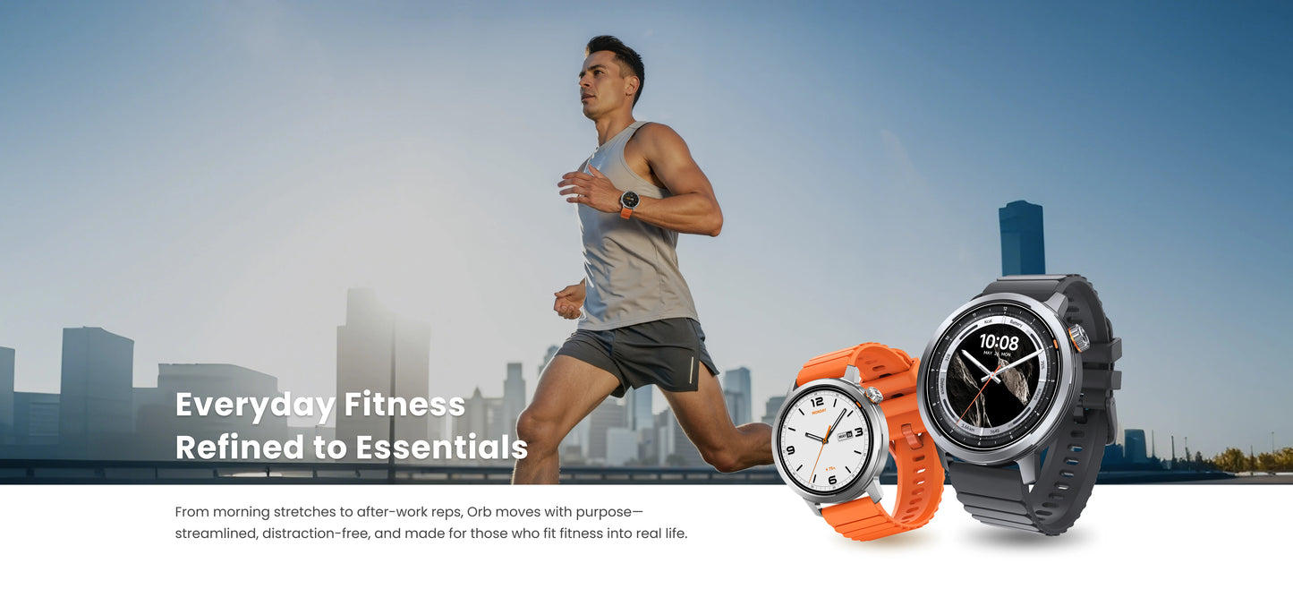 KOSPET ORB Smart Watch For Men Women Lightweight Design Waterproof/Bluetooth Call 8 Apex Motion Sport Modes 180 Training Modes