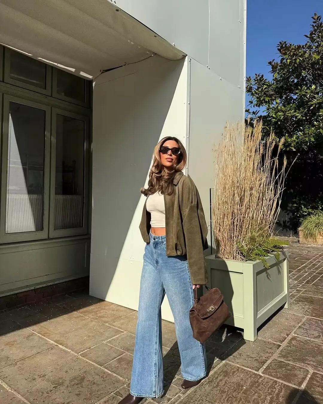 Women's new Jackets Autumn Fashion Loose Bat Sleeves Elegant/Women's Jackets Chic Street Youth Autumn Long Sleeves Coats