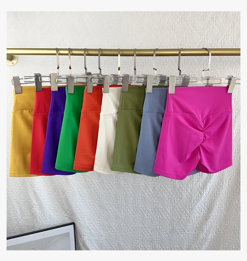 Women Sports Short Yoga Legging Shorts Squat Proof High Waist/Fitness Tight Shorts Quick Drying Cycling Workout Gym Shorts