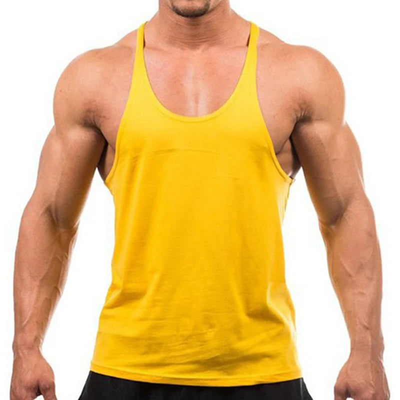 New Bodybuilding Brand Jogger Gym Singlet Training Bodybuilding/Tank Top Vest Shirt Sleeveless Fitness Cotton Shirt For Men