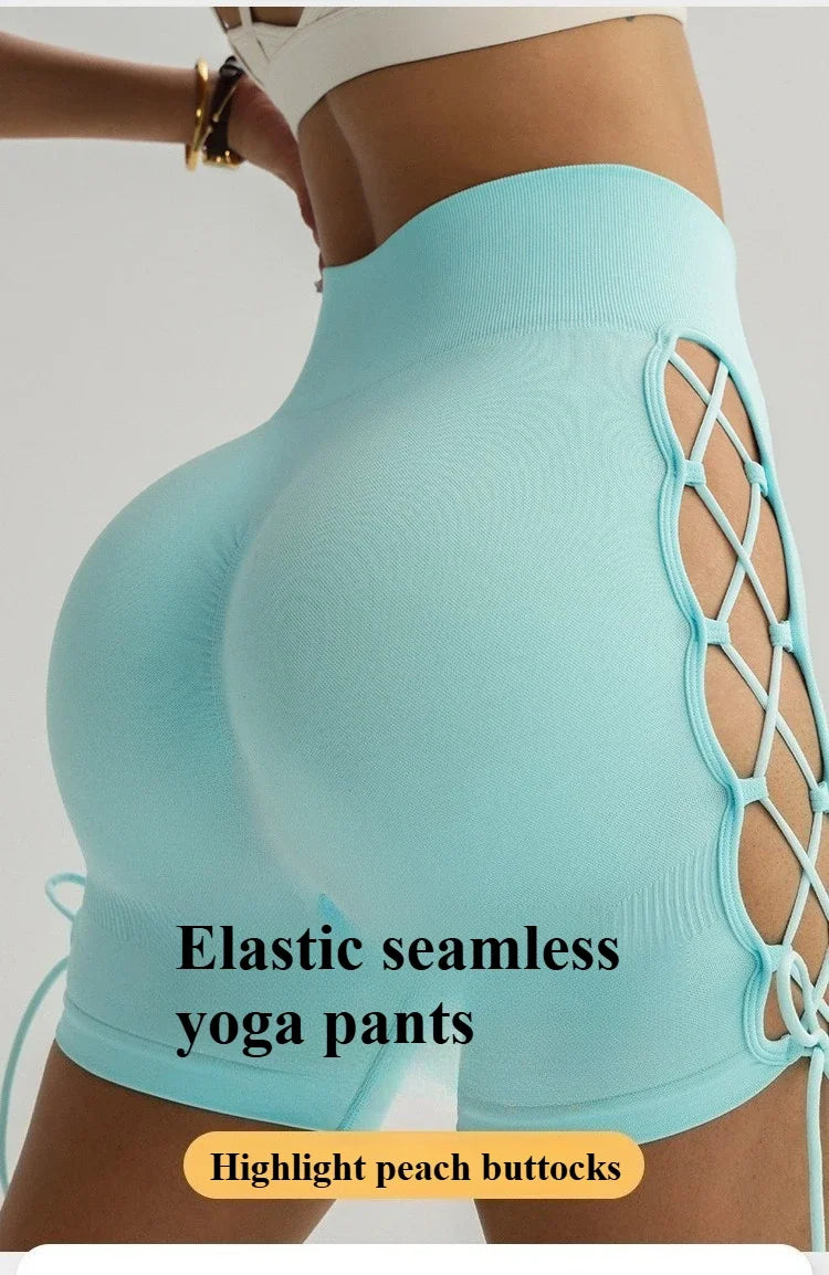 Women Seamless Yoga Shorts Gym Quick-Dry Running/Sports Shorts Sexy Women High Waist Workout Shorts