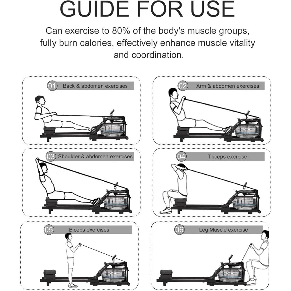 Exercise Fitness Equipment Exercise Machine Rowing Machine/for Exercises Home Gym Air Rower Body Building Equipment