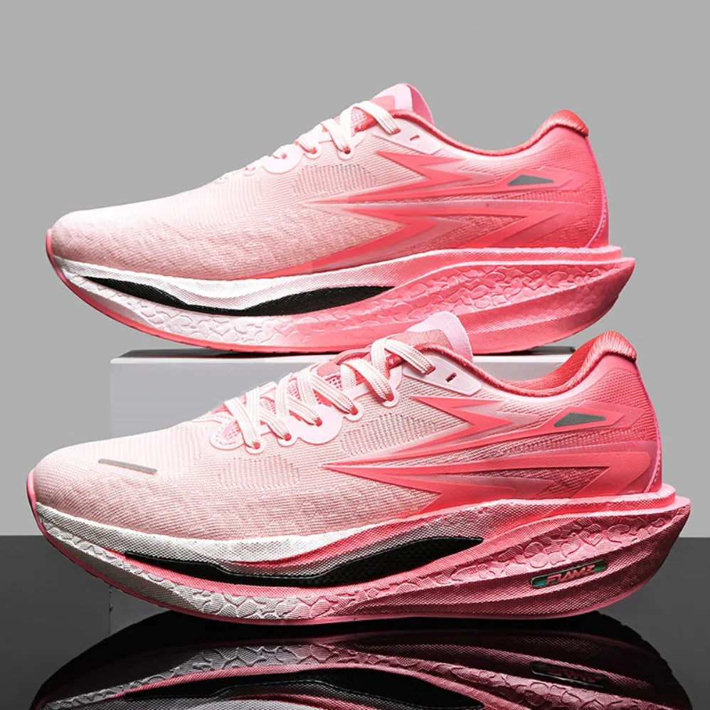 Running Shoes Carbon Board Marathon Men Sports Breathable/Lightweight Women's Comfortable Athletic Nonskid Sneakers ﻿