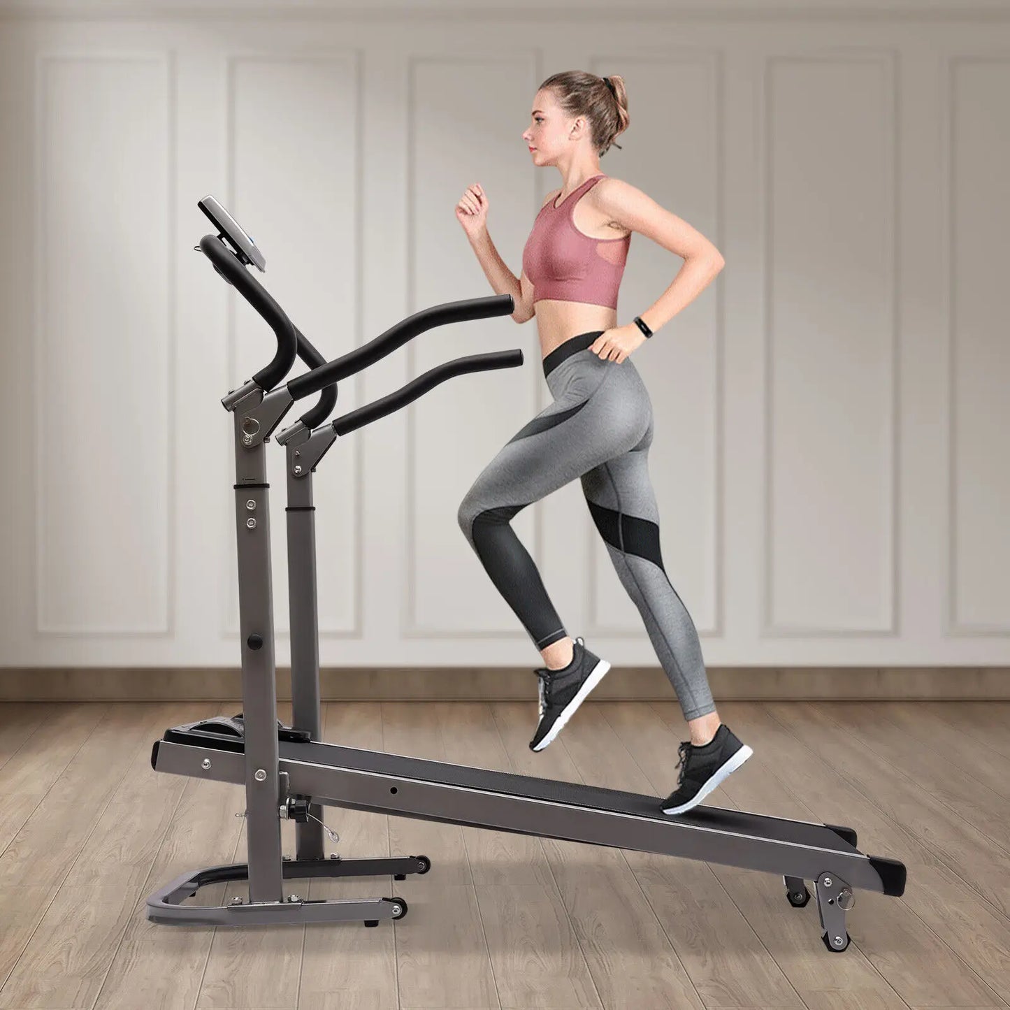 Electric Folding Treadmill with Incline for Home/Portable Running Exercise Indoor Aerobic Exercise, Fitness Equipment