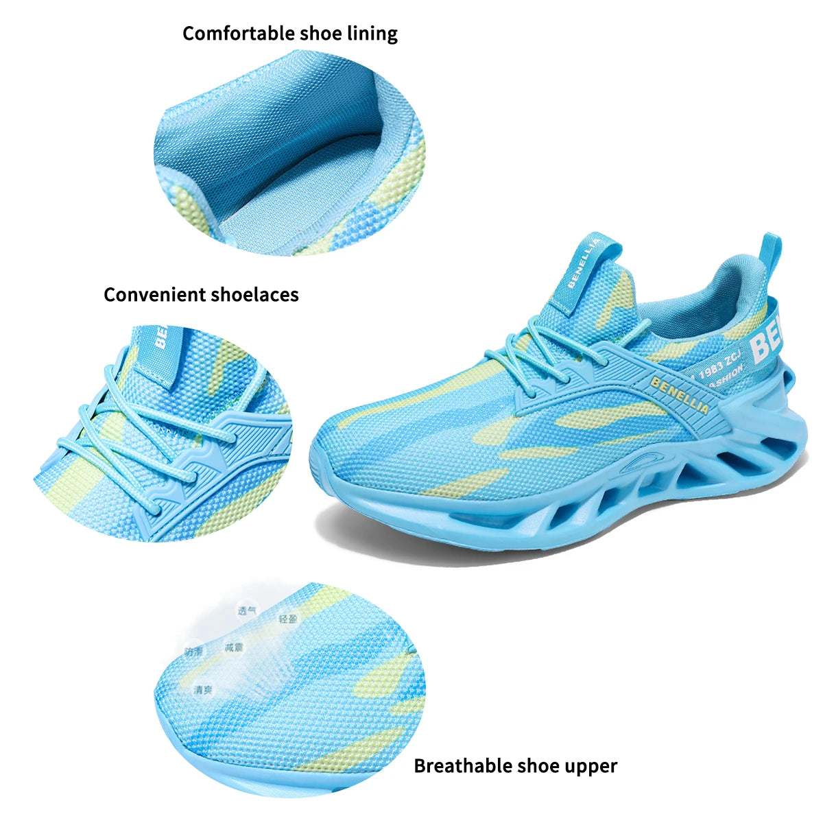 Running shoes for men and women lightweight mesh breathable and comfortable/flat and soft Running shoes