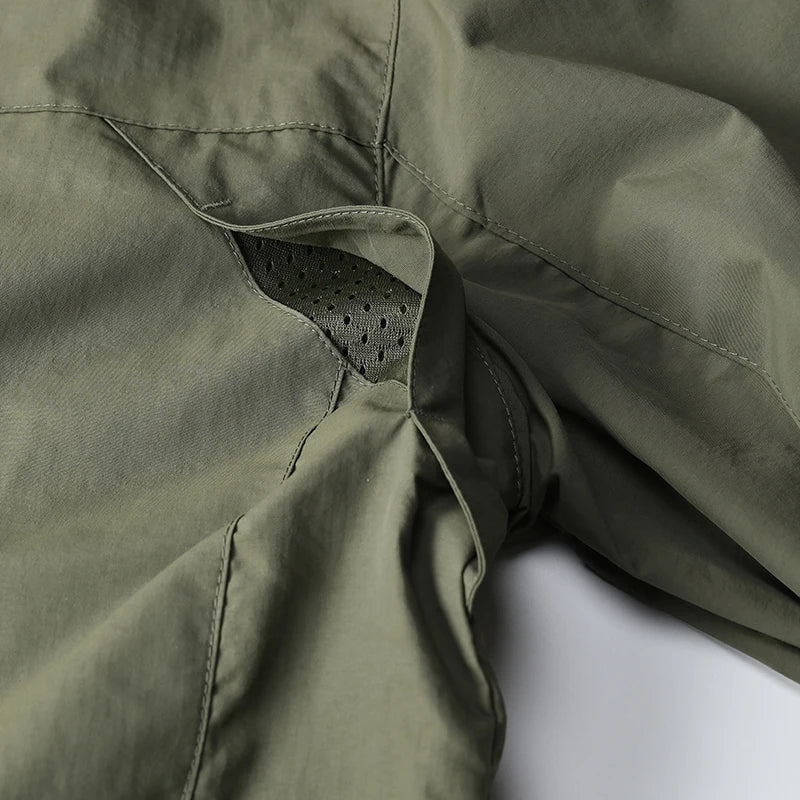 Windbreaker Men Tactical Jacket Waterproof Outdoor Hooded Coat/Sports Military Size S-5XL Field Climbing Thin Outwear