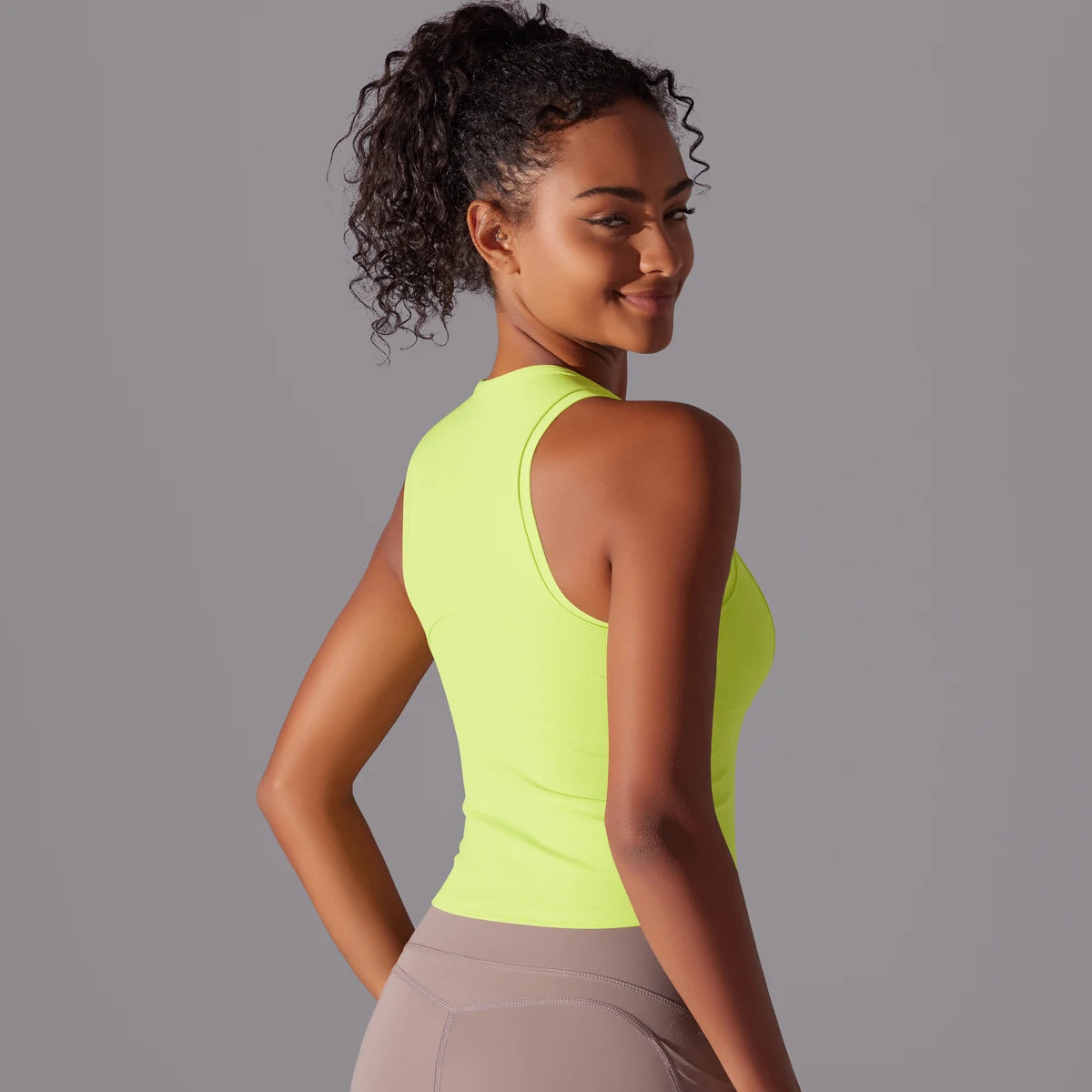 Sleeveless Yoga Vest Slim Sportswear  Stretchy Slim Sports Bra/Breathable Pleated Tank Top Quick Dry Fitness Wear Sexy Slim Top