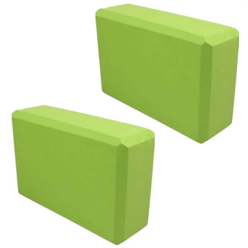 2PCS EVA Gym Blocks Foam Brick Training Exercise Fitness Equipment/Dance Yoga Auxiliary Tool Stretching Body Shaping Yoga Blocks