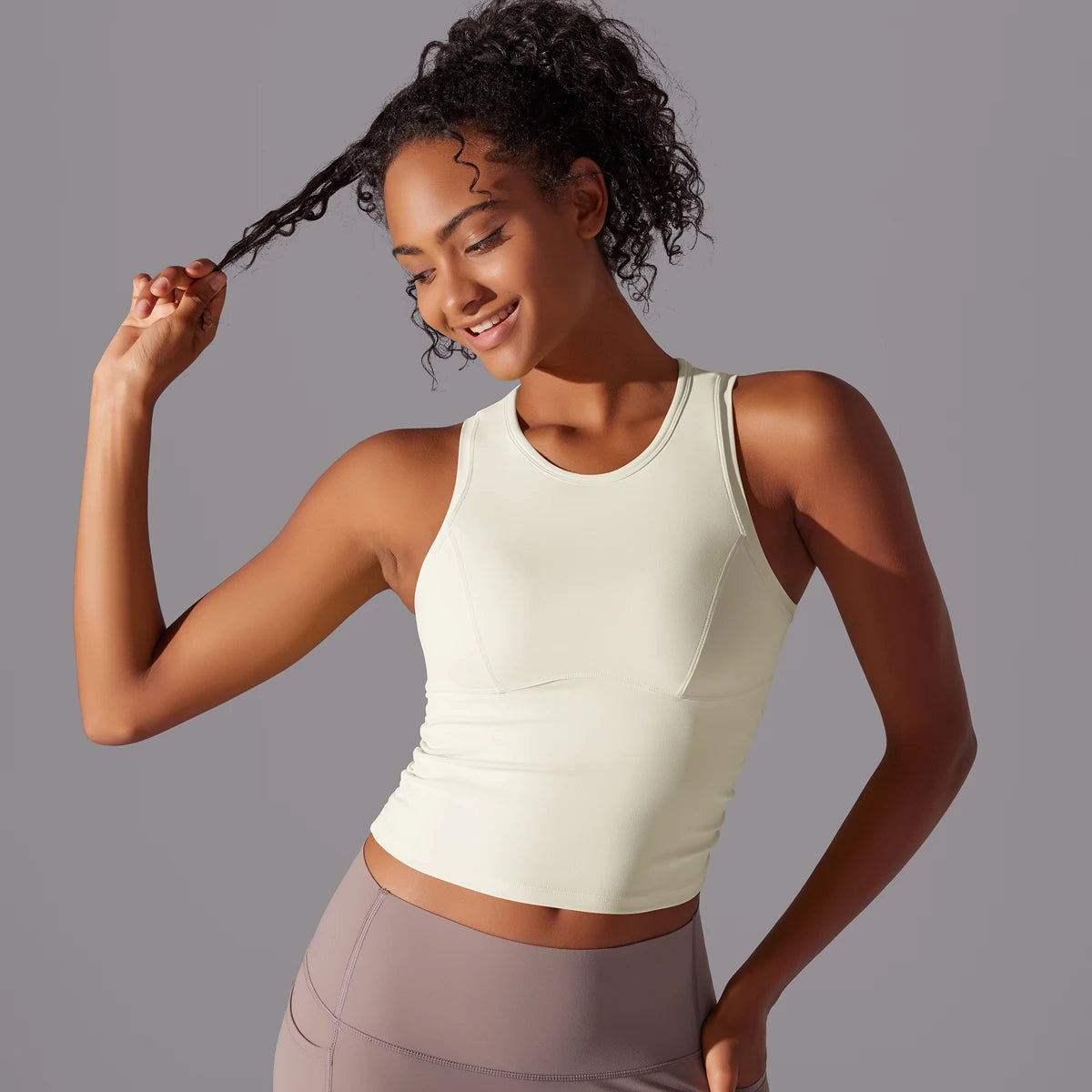 Sleeveless Yoga Vest Slim Sportswear  Stretchy Slim Sports Bra/Breathable Pleated Tank Top Quick Dry Fitness Wear Sexy Slim Top