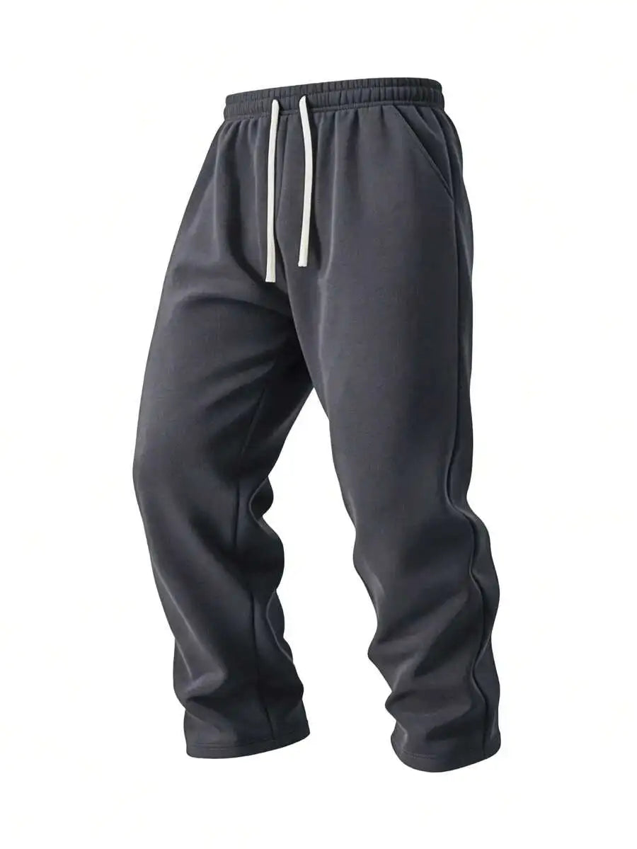 Men's Casual Loose-Fitting Sweatpants With A Drawstring Waist/To Fit Various Waist Sizes. Small, Practical Side And Back
