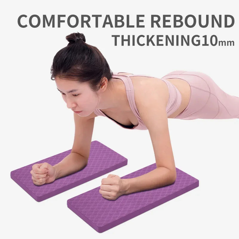 TPE Yoga Kneeling Mat Plank Square Pad Knee Assist Mat Portable Elbow Mat/Yoga Exercise Fitness Cushioning and stress Relief Aid