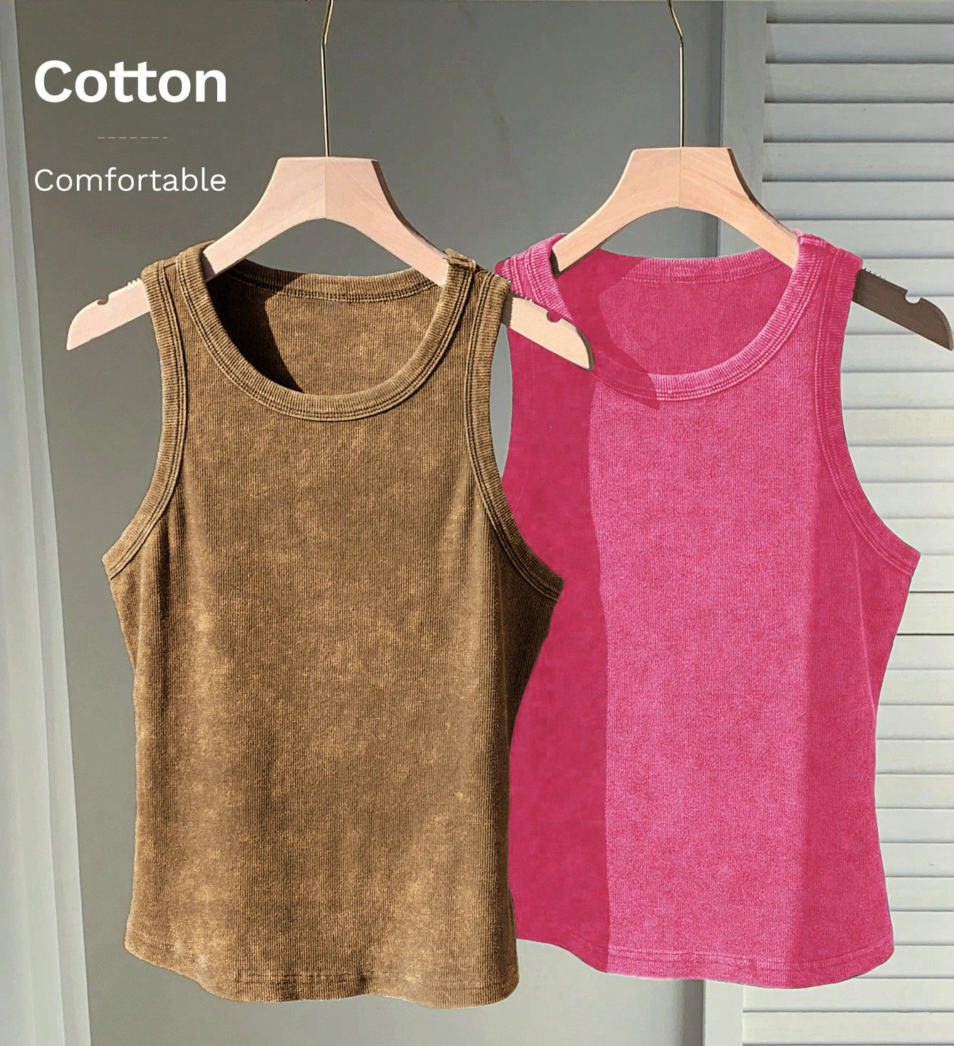 3PCS Set Cotton Camisole Vest Paired Summer Slim Fit Clothing/Simple Versatile Basic Top Breathable Women's Korean Style Tops