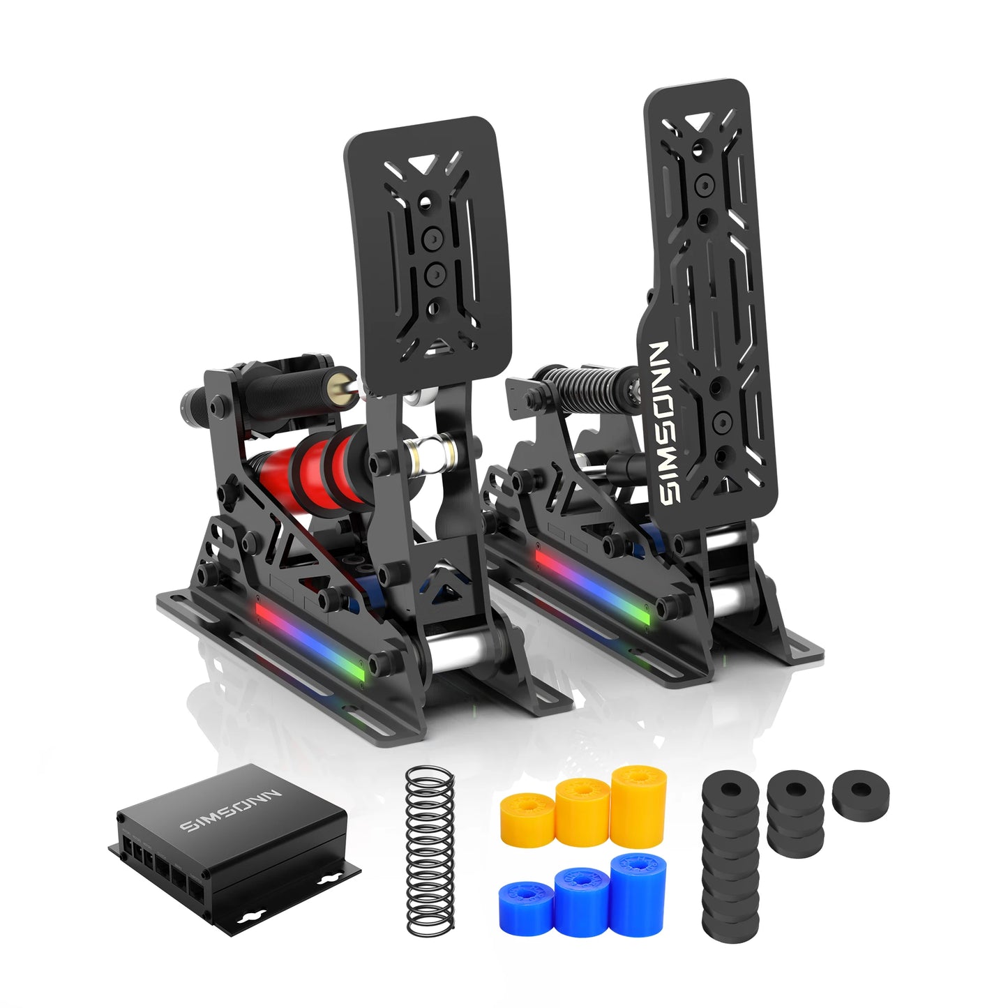 SIMSONN PRO X Ultra Sim Racing Pedals Pressure Sensor Pedal Support/VAM VAM RPO Vibration Motor PC Racing Simulator Pedals