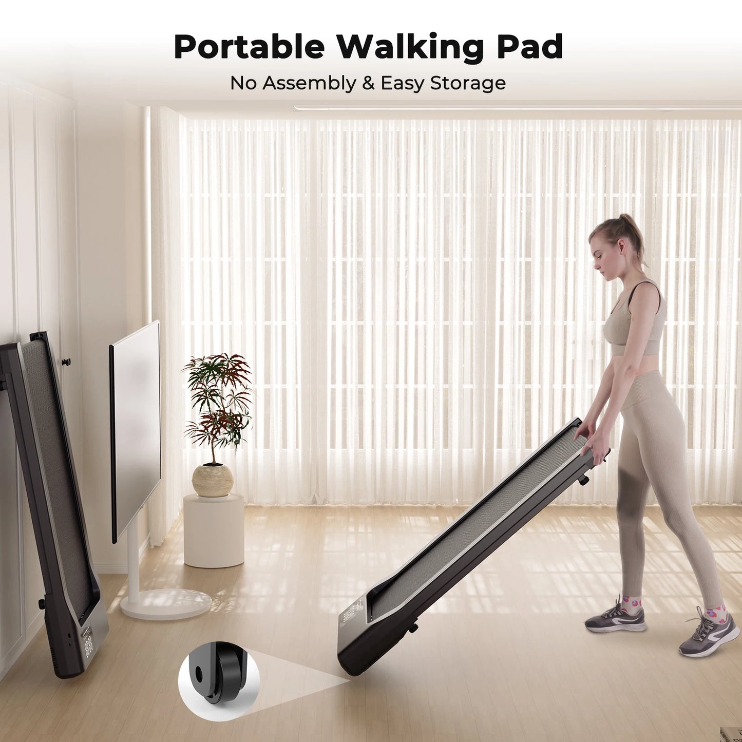 Hot Sale Treadmill 2in1 Treadmills for Home/Office Remote Control/LCD Display Adjustable Speed Walking Pad Exercise Machine