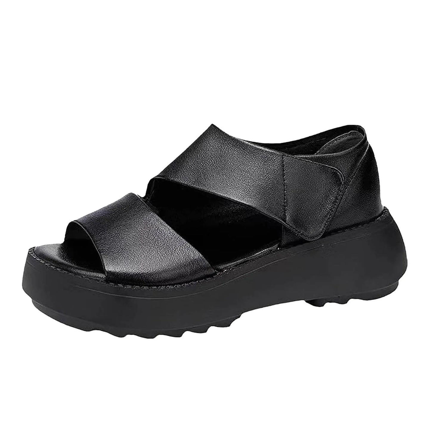 Women Sandals Soft Stitching Ladies Comfortable Flat Sandals/Thick Soled Platform Shoes For Women Open Toed Shoe