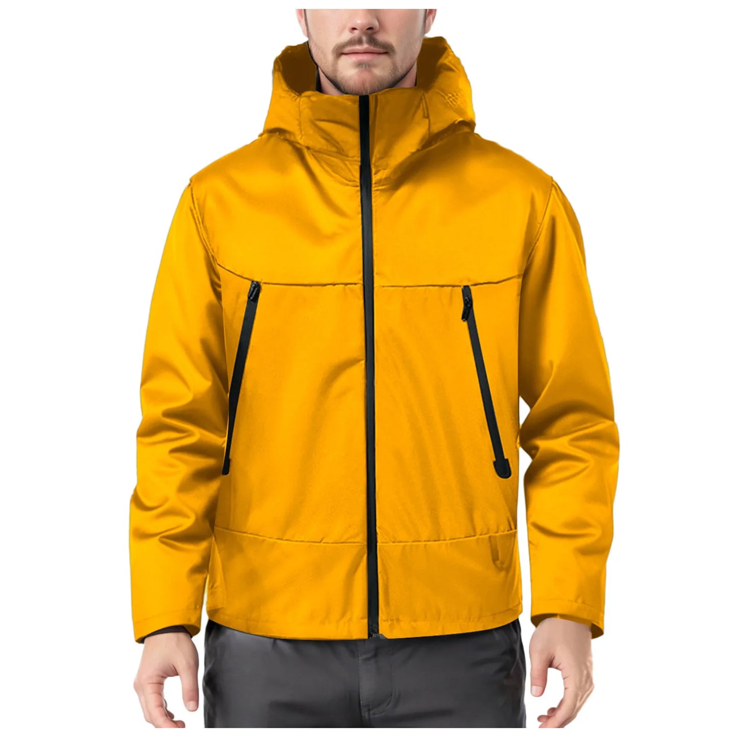 Men's Ski Jacket Lightweight Jackets Men's Waterproof Casual/Outdoor Basketball Jackets Coats With Pocket Windbreaker