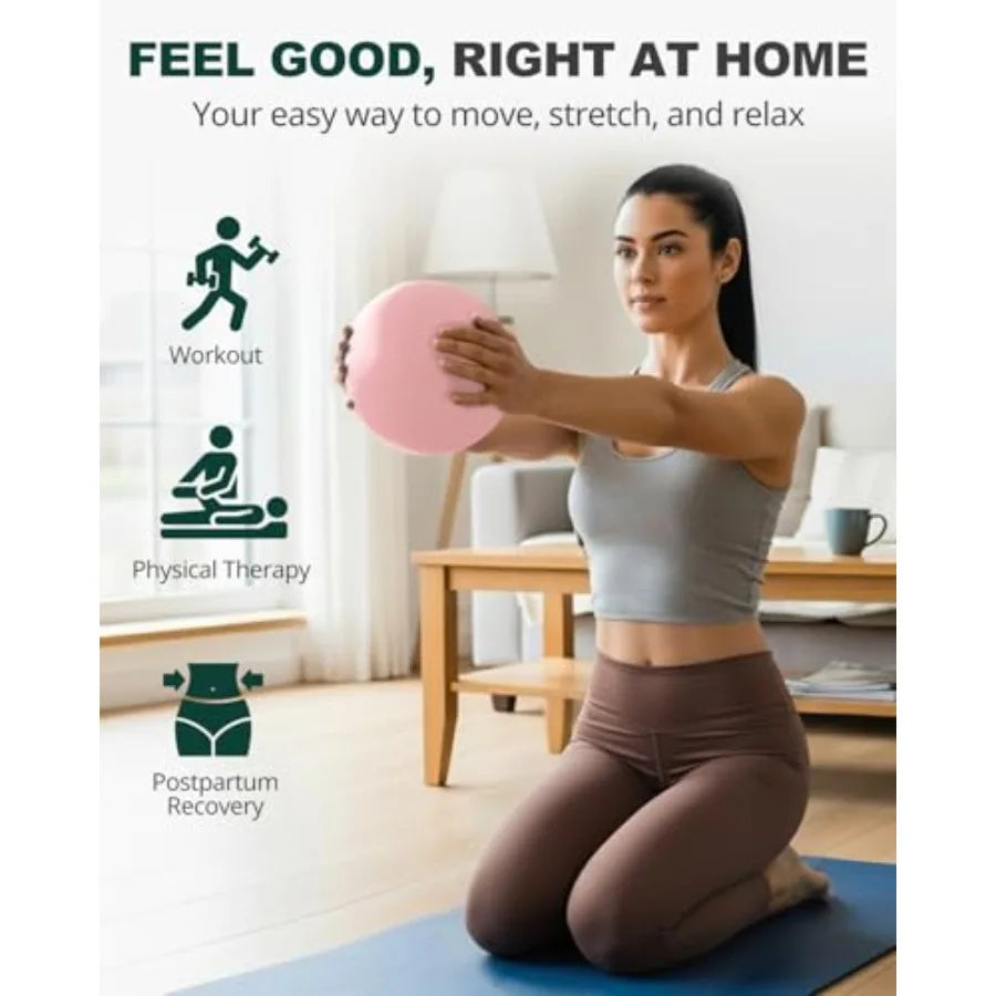 Exercise Ball for Yoga Pilates and Fitness Stability Ball Equipment/ for Home Gym and Office Chair, Core and Balance Training