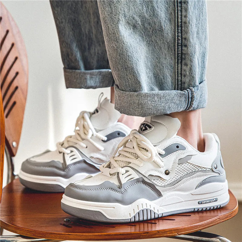 Men's shoes four seasons of the new style students/retro platform leisure sports shoes