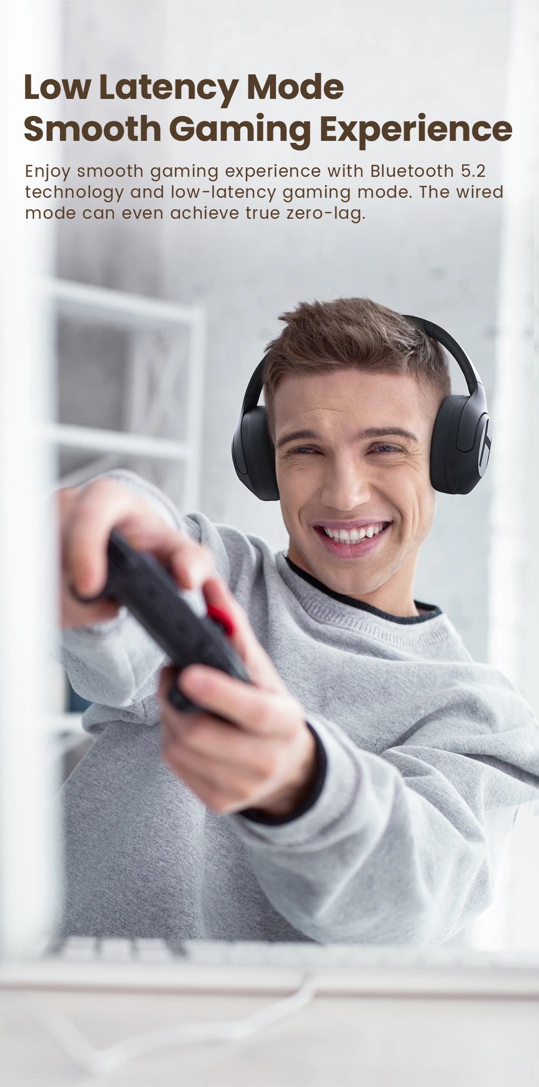 HAYLOU S35 ANC Wireless Bluetooth Headphones 42dB ANC ENC/Over-ear Headphone Noise Cancellation 60H Playtime Earphones