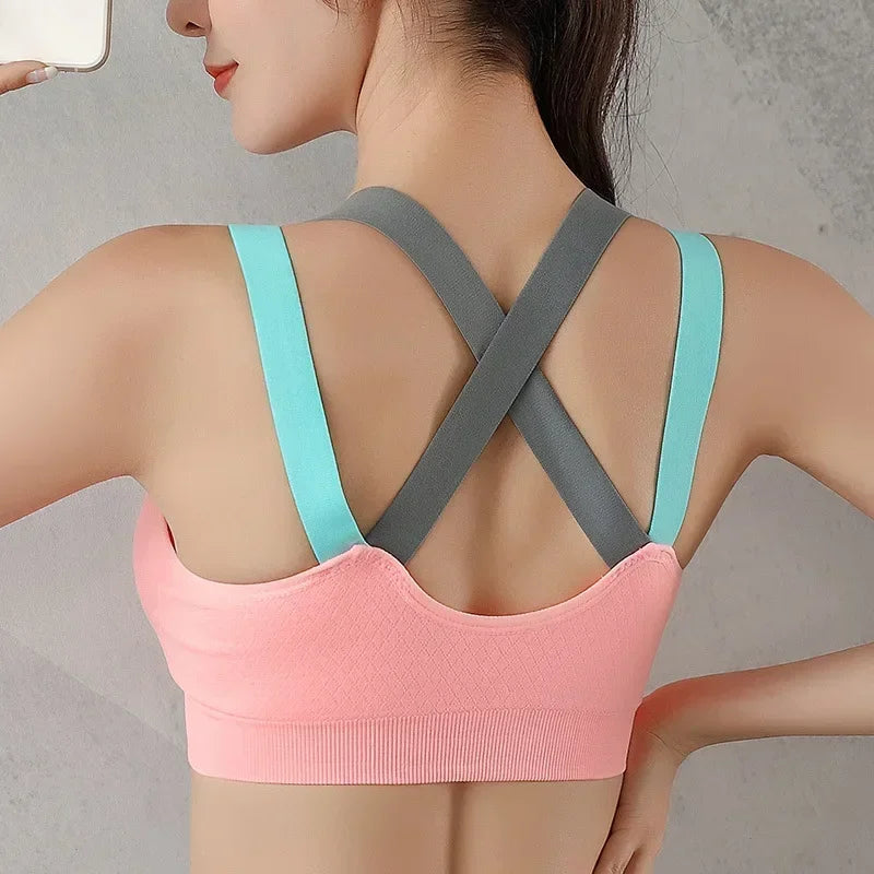 Sports Bra for Women Gym Seamless High Impact Sports Bra Yoga/Fitness Top Female Underwear Push-up bra Sportswear bralette