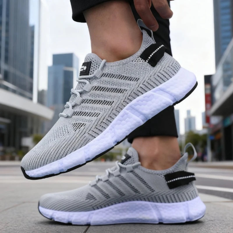 Running Shoes for Men Lightweight Soft Soled Mesh Breathable/Lace Up Casual Shoes Outdoor Exercise Sneakers Men