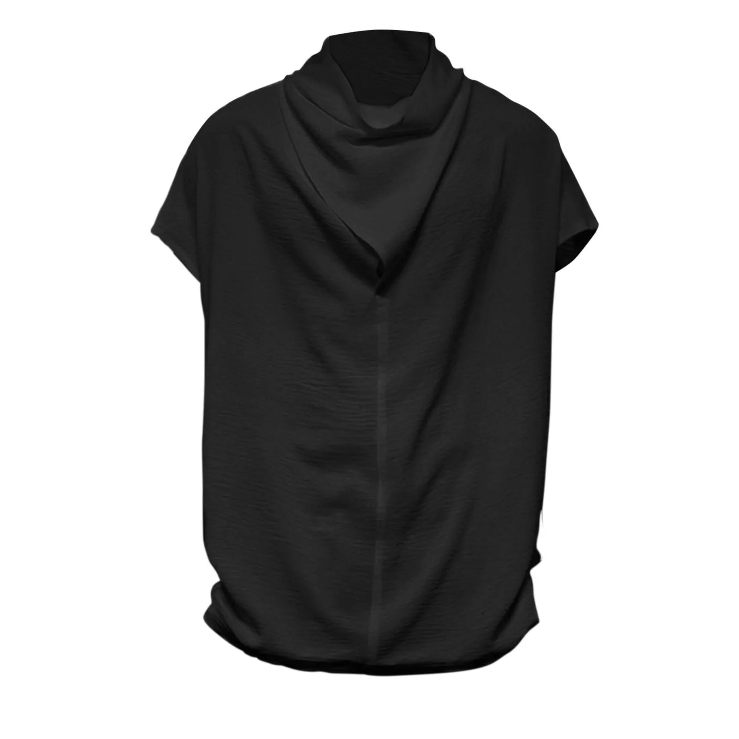 Men's  Silk Stacked Collar Sleeveless Undershirt Men's Sleeveless T Shirt/Men's Loose 3xlt Shirts for Men Big And Tall