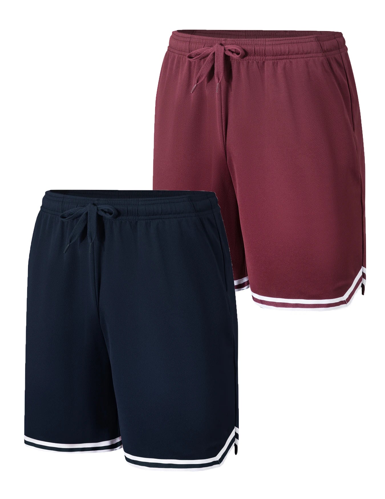 2-piece men's sports shorts lightweight breathable/fast drying fitness training running shorts