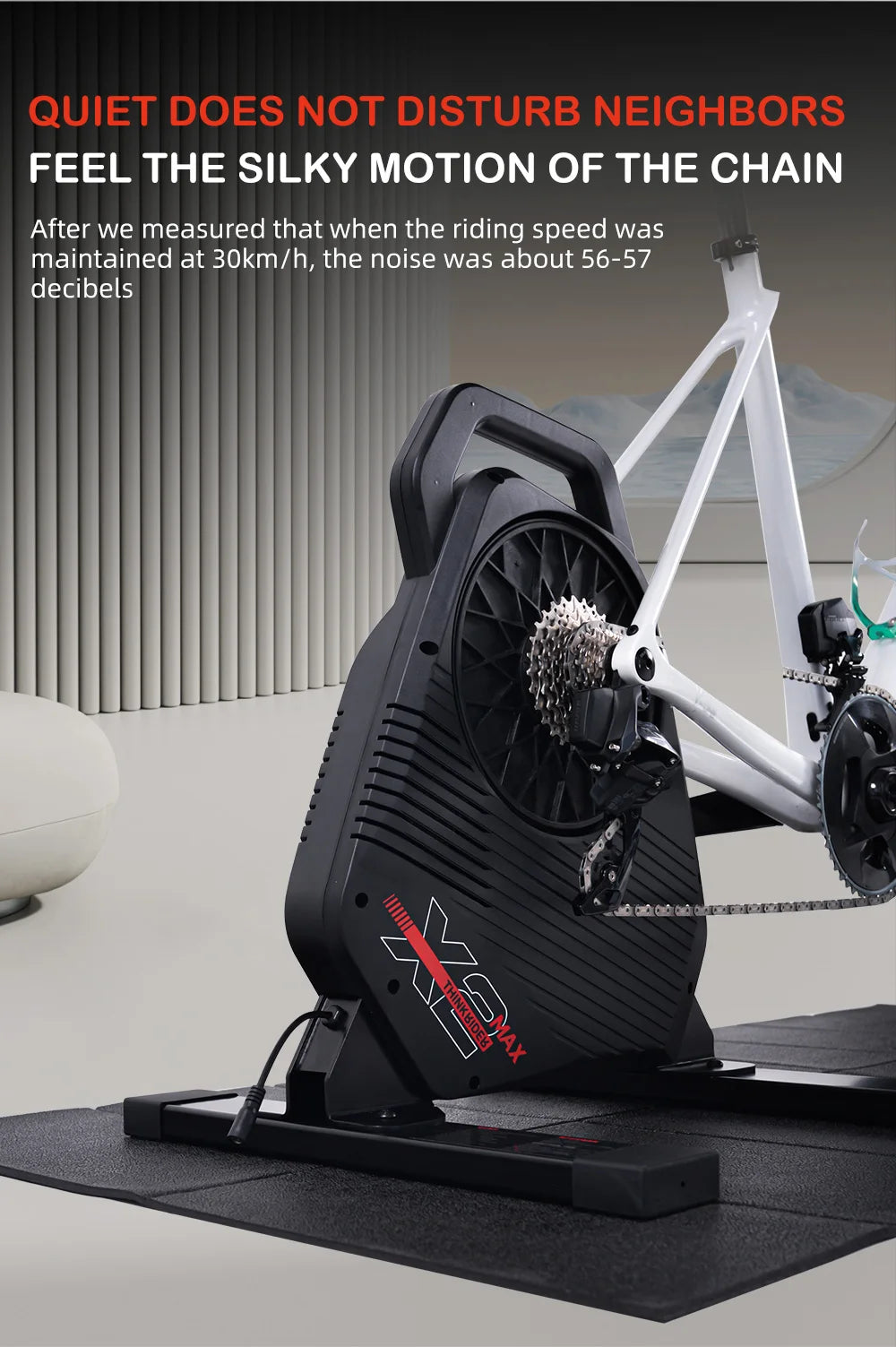New ThinkRider X2Max Smart Bike Trainer MTB Road Bicycle/home trainer Built-in Power Meter power meter Compatible