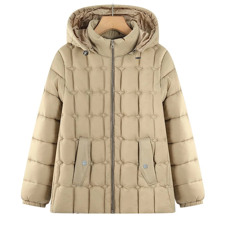 Winter Down Cotton Jacket Thick Warm Parkas Women Hooded Puffer Coat/Loose Casual Overcoat Cotton-padded Jacket Female Outerwear