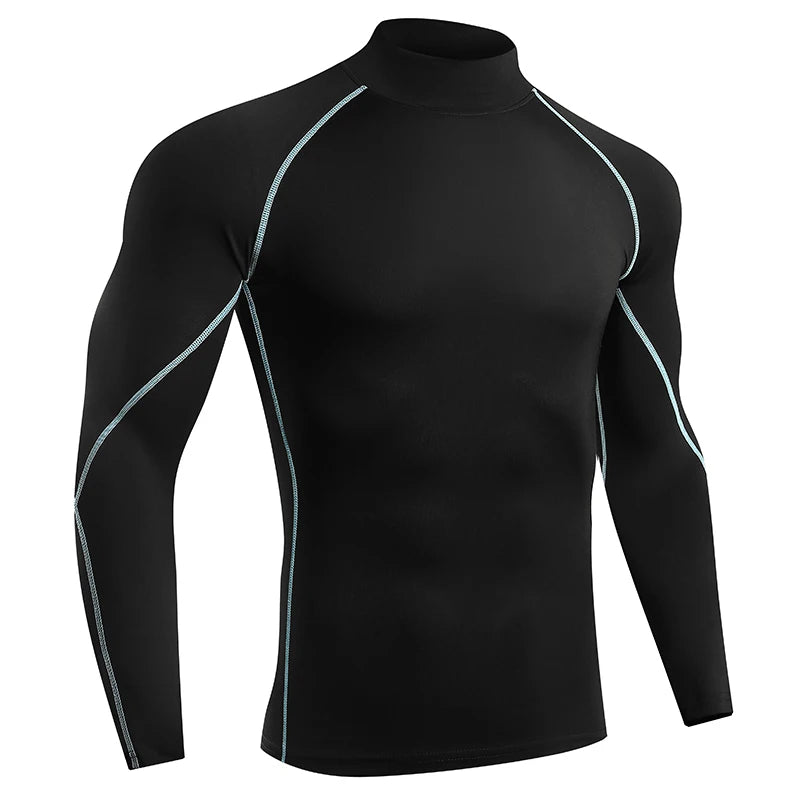 Men Running T shirt Quick Dry Bodybuilding Sport Shirt Long Sleeve/Compression Top  Fitness Tight Rash Guard Gym T-Shirt Men