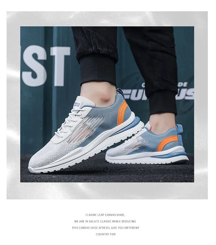 Men's Breathable Mesh Sports Shoes Casual Lightweight Sneakers/Male Comfortable Outdoor Anti-slip Running Shoes