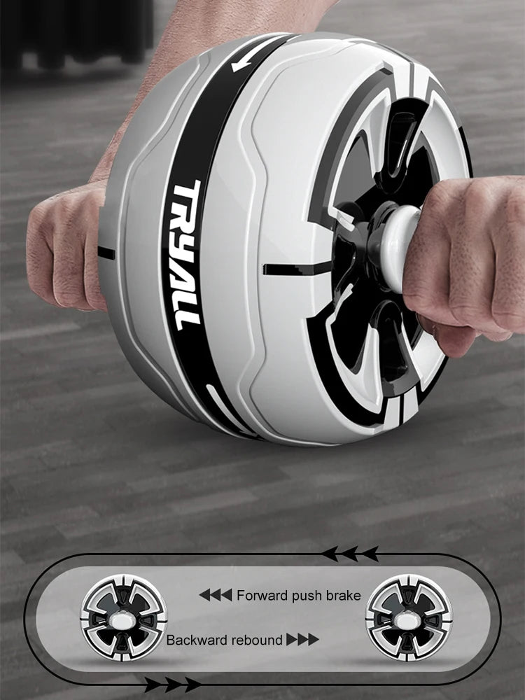 Abdominal Exercise Wheel Anti-Slip Rebound Core Strength Trainer/Detachable Gymnastic Wheel for Home and Gym Fitness Equipment