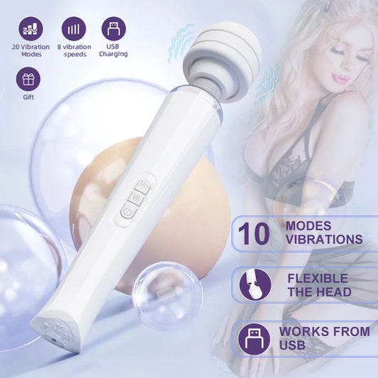 Powerful Magic Wand Massager for Sore Muscles/AV Stick Massager for Relieve Pain and Relax Body