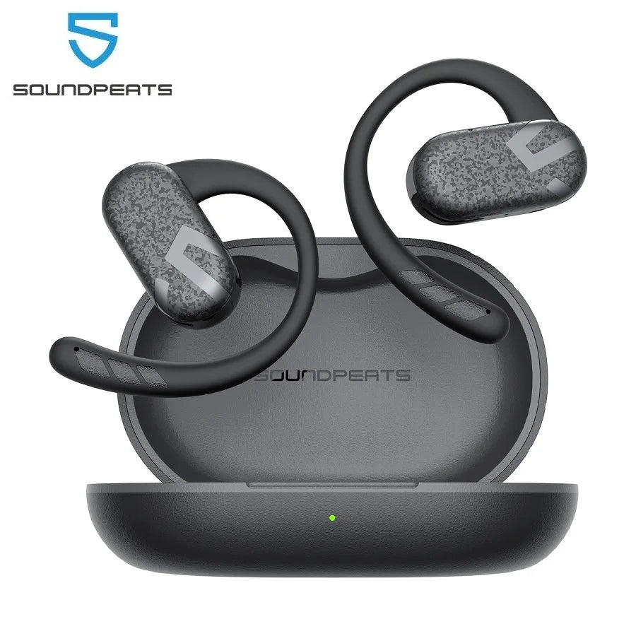 SoundPEATS Breezy Open-Ear Wireless Earphone Bluetooth 5.4 Earbuds/With 4 Mic AI call Noise Reduction, Multipoint Connection