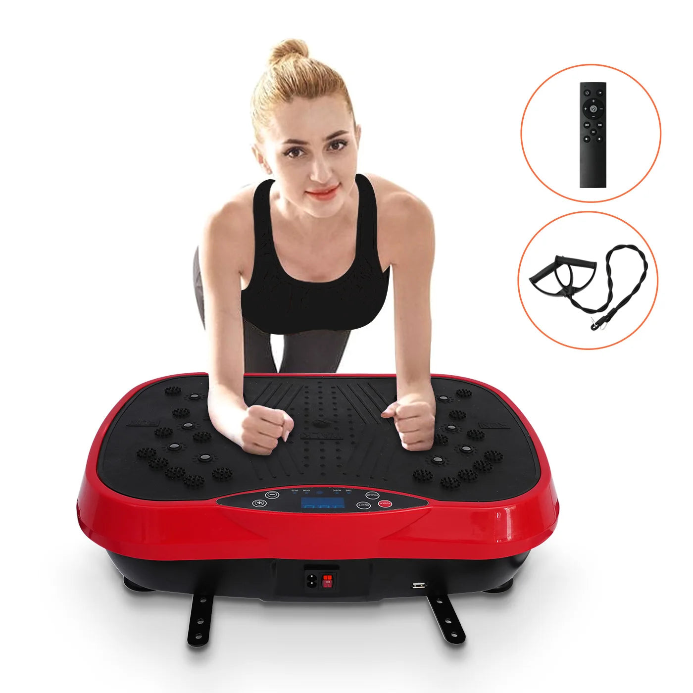 Vibration Plate Exercise Machine Fat-Burning Home Fitness/Slinger Shaping Whole Body Workout Portable Fitness Equipment
