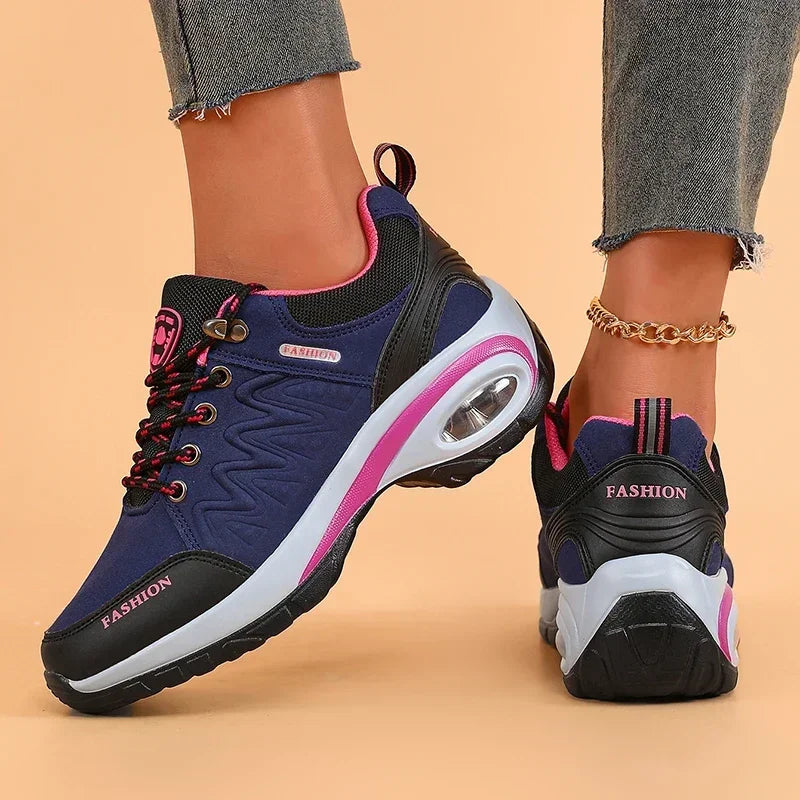 Women's Hiking Shoes Fashionable Luxurious Wedge Running Shoes/Shock-absorbing Breathable Comfortable Outdoor Camping Sneakers