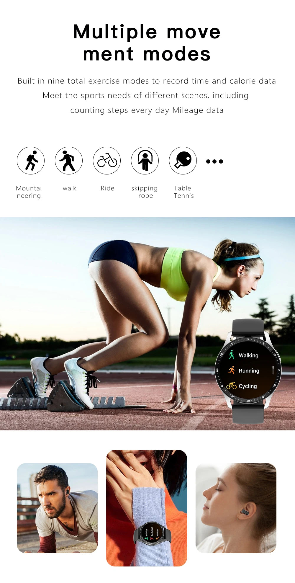 GEJIAN X10 Headset Smart Watch TWS Two In One Wireless Bluetooth/Dual Headset Call Health Blood Pressure Sport Music Smartwatch