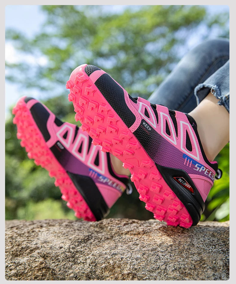 Women's Hiking Shoes Waterproof Outdoor Sports Shoes Women's Walking/Travel Sports Shoes Bicycle Sports Shoes Running Shoes