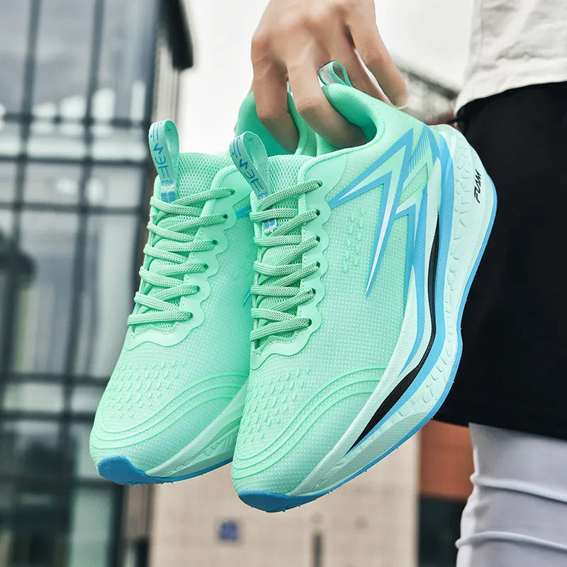 Men Running Shoes Speciality Marathon Sports Shoes Breathable/Lightweight Carbon Board Women's Trend Athletic Sneakers