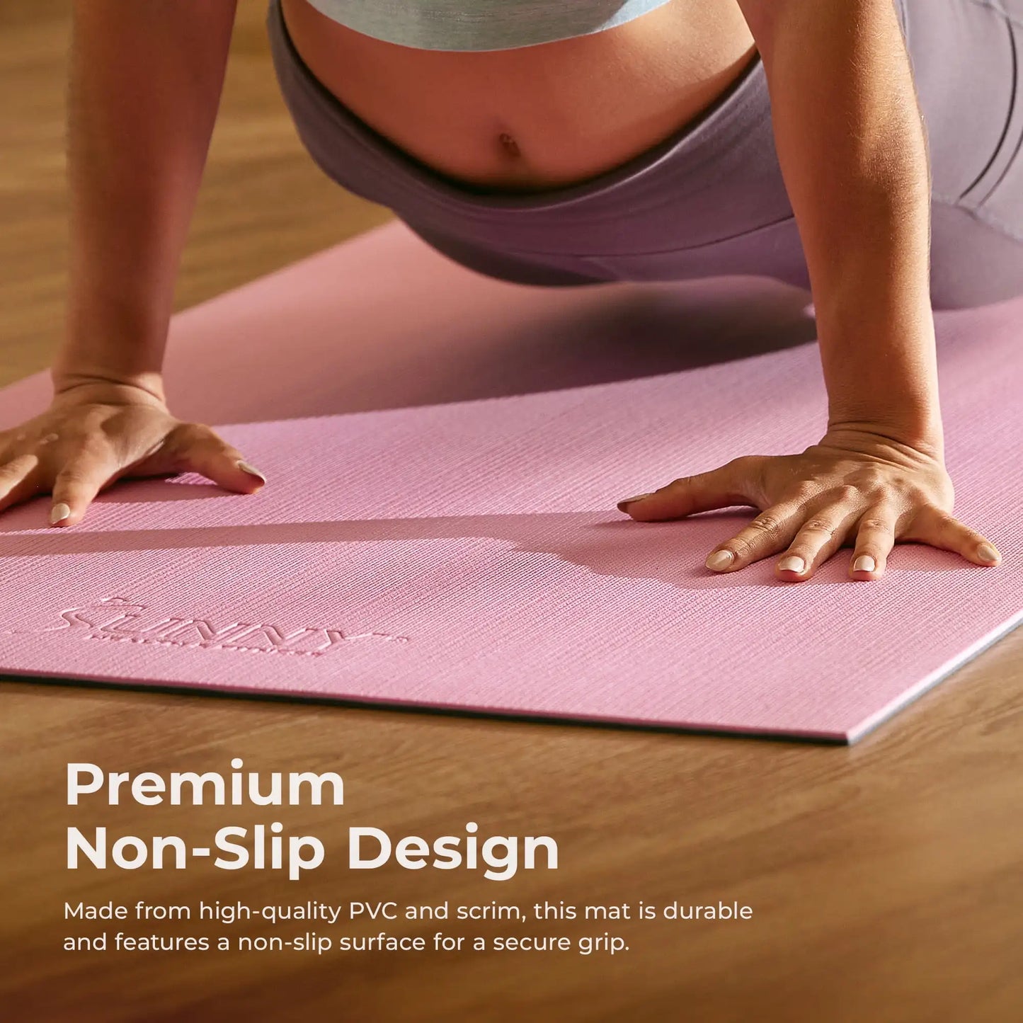 Anti-Slip Dual Color Exercise Yoga Mat (Pink)  yoga mat/exercise mat  gym mat workout mat