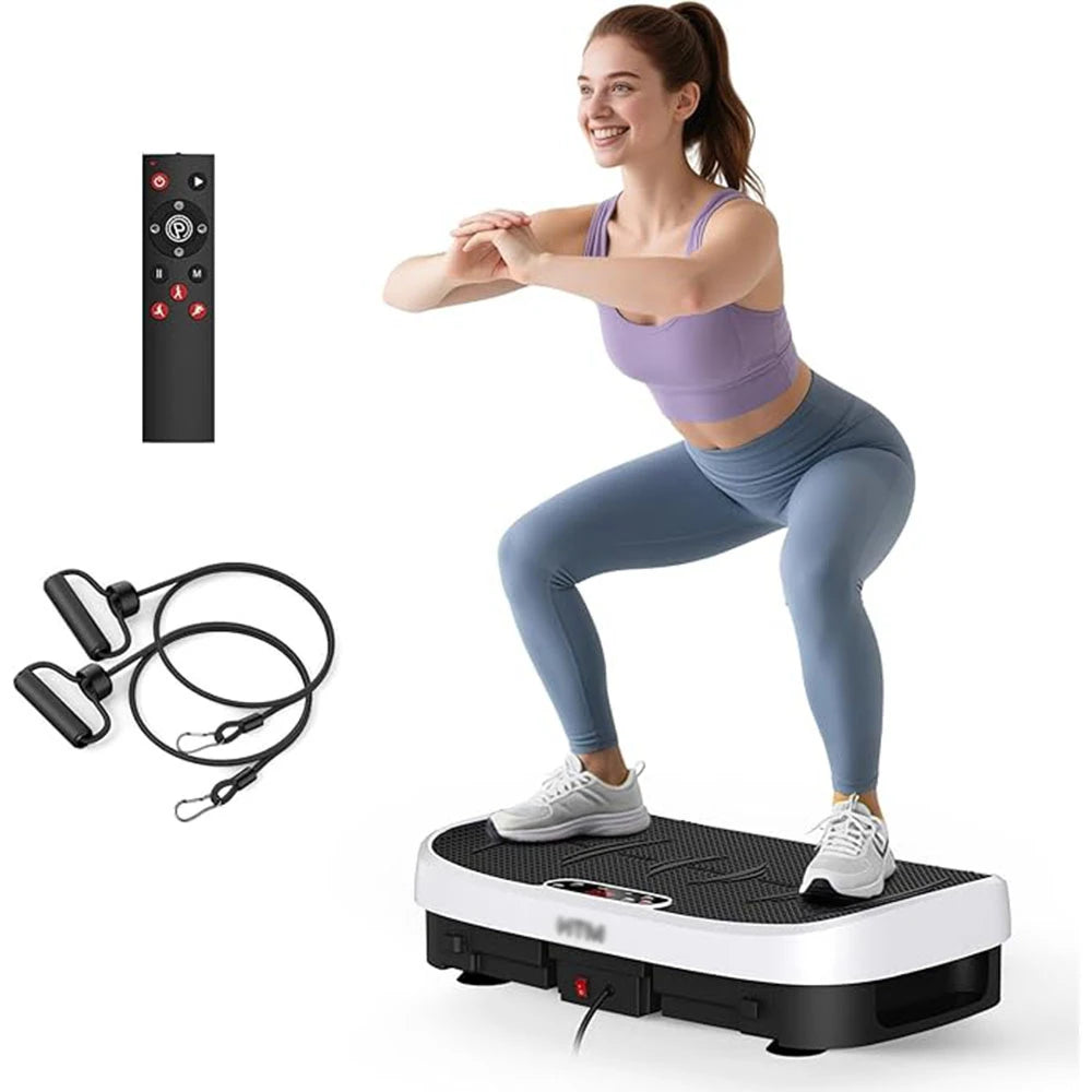 Magnetic Vibration Plate Exercise Machine Fat Burning 120 Levels/330lbs Portable Quiet Home Fitness  APP Control Workout Platform