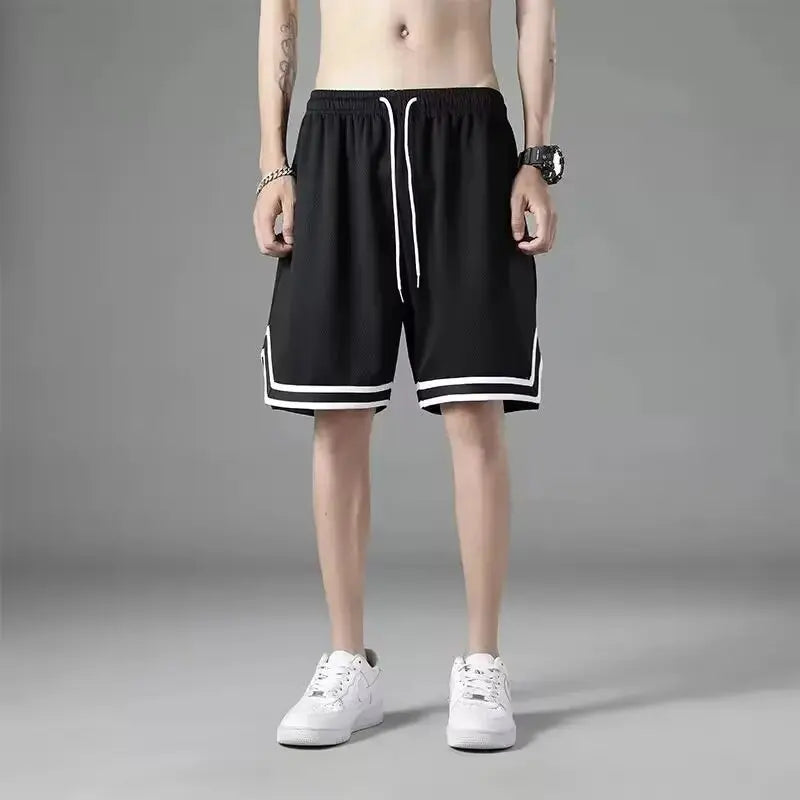 1pcs Summer Men's Sport Basketball Shorts Large Size Male/Mesh Quick Dry Gym Shorts Fitness Joggers Casual Breathable Short Pant
