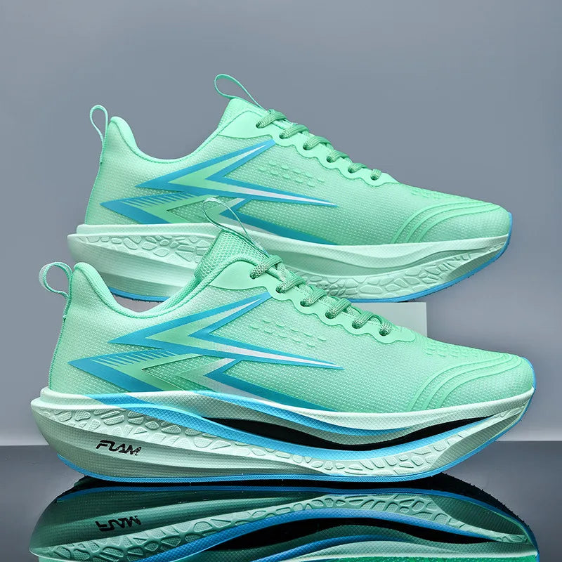 Men Running Shoes Speciality Marathon Sports Shoes Breathable/Lightweight Carbon Board Women's Trend Athletic Sneakers